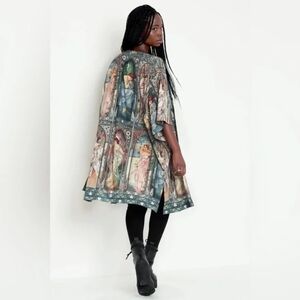 Blackmilk Mucha Times Of The Day Robe Kimono Duster Top One Size (XXS-Medium)